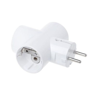 Standard Convert Socket With 3 Outlets Ceramics Travel Power