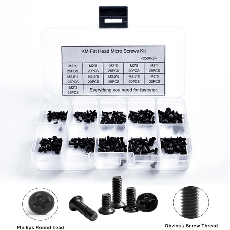 Flat Head Phillips Screw Set Small Screws KM Screw Laptop No