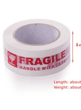 1 Roll Fragile Warning Tape Handle With Care Express Box Pac