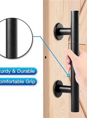 Black Barn Door Handle Heavy Duty Rust-proof Gate Pull Handl