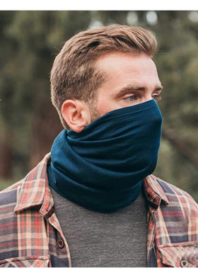 Unisex 100% Merino Wool Neck Gaiter Ski Scarf Bandana Women