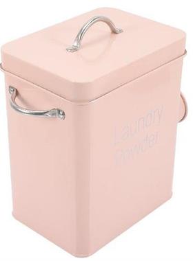Laundry Tin Box Detergent Storage Container Washing Metal