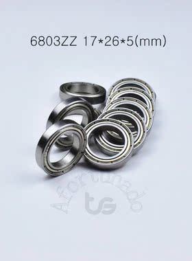 10pcs 6803ZZ 17*26*5(mm) free shipping chrome steel Metal S