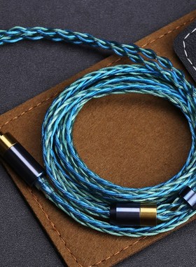8 Core Silver-copper alloy Cable Multicolor 0.78 2Pin MMCX 3