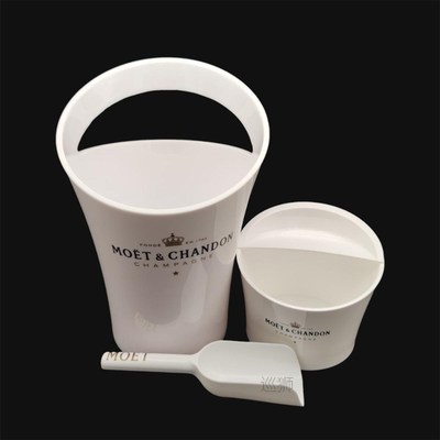 New Fashion 3L Thicken Acrylic White Beer Ice Buckets &
