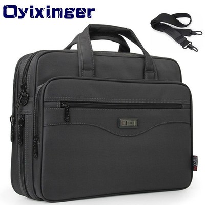 Men's Business Briefcase Laptop Bag Waterproof Oxford Cl