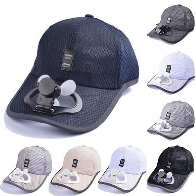 Cooling Baseball Cap Summer Fan Usb Charging Sunscreen