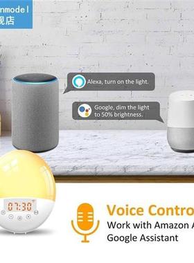 Multi-function Voice Control LED Alarm Clock USB Digital WiF