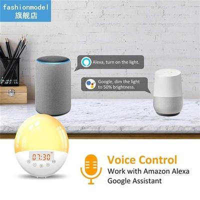Multi-function Voice Control LED Alarm Clock USB Digital WiF
