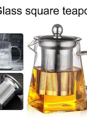 350-950ML Heat Resistant Glass Teapot Container Herbal Pot