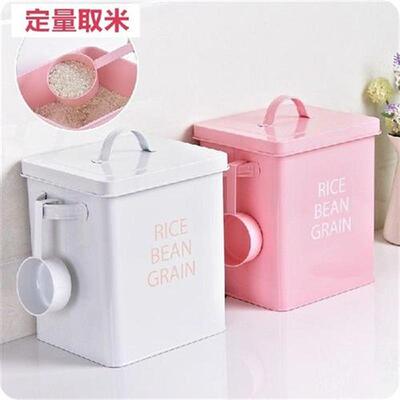 Fashion Sheet Iron Rice Barrels Multifunctional Large Flour