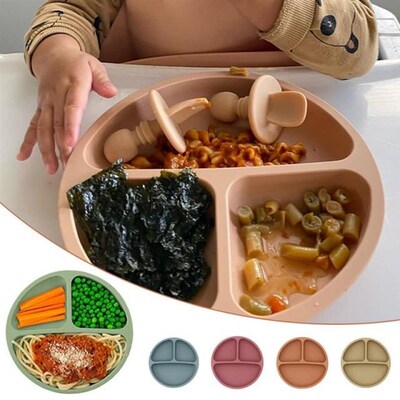 Children'S Dishes Baby Silicone Sucker Bowl Baby Smile F