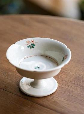 Japanese Style Grass and Wood Gray Glaze Handmade Flowers