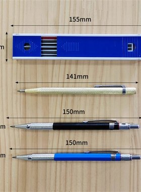 Metal Mechanical Pencils Kit Lead Holder Drafting Drawing Wi