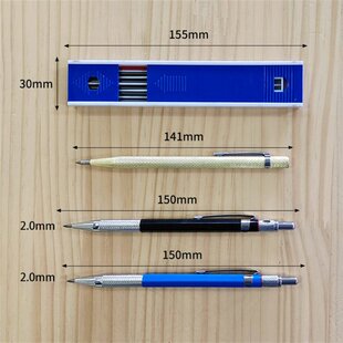 Metal Mechanical Pencils Kit Lead Holder Drafting Drawing Wi