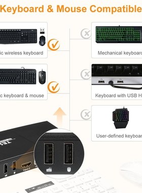 esmart 2x1 KVM switch 4k60hz HDMI KVM switch 2 port HDMI swi