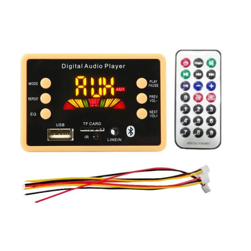 Car MP3 WMA WAV Decoder Decoding Board Module Bluetooth 5.0