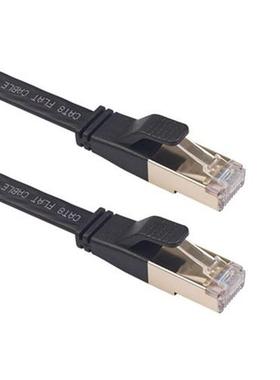 Oxygen-free Copper Tape Double-shielded CAT8 Flat Network Ca