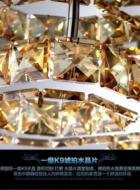 Modern LED Ceiling light Square Crystal Lustre Luminarias Pa