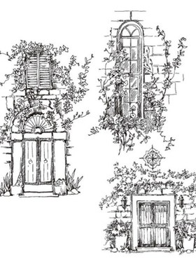 Garden Windowsill Silicone Clear Seal Stamp DIY Scrapbooking