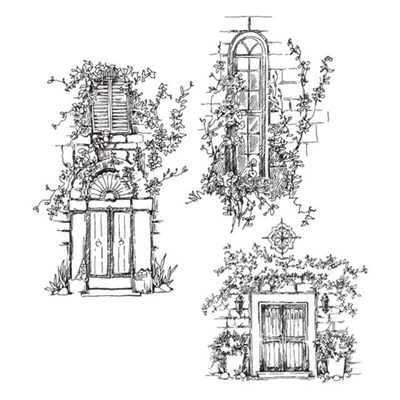 Garden Windowsill Silicone Clear Seal Stamp DIY Scrapbooking