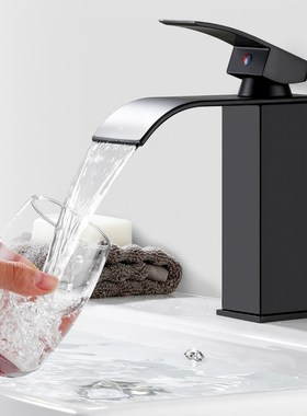 LED Faucet Bathroom Basin Faucet Brass Chromed Led Waterfall