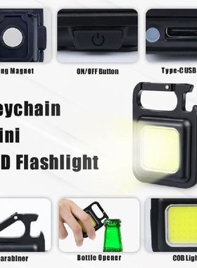 Flash Light Pocket Clip Mutifuction Portable Flashlight
