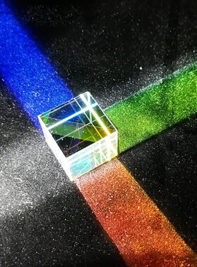 *Optical Prism Lens Six-Sided Bright Light Cube Stained Glas