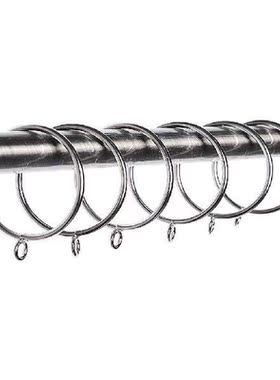 12pcs Rustproof Metal Curtain Drape Rod Ring Eyelet Ring