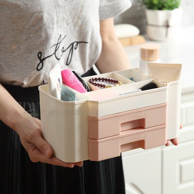 ONEP Double-layer Desktop Drawer Makeup Organizer Wo Cosmeti