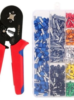 1pc Wire Crimping Pliers Tool Ferrule Crimper   800Pcs Crimp
