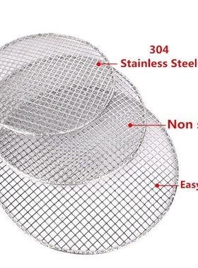304 stainless steel round barbecue BBQ grill net meshes rack