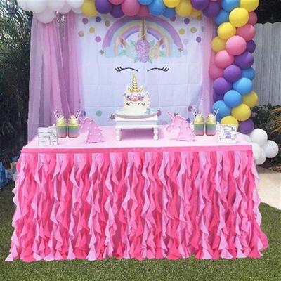 Baby Shower Tutu Decoration Table Skirt Wedding Birthday