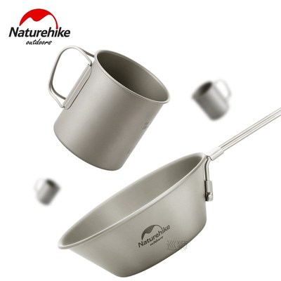 Camping Supplies Titanium Cup Bowel Titanium Tableware Outdo