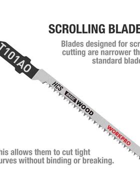 WORKPRO 25PC Saw Blades T-Shank Jigsaw Blades Assorted Blad