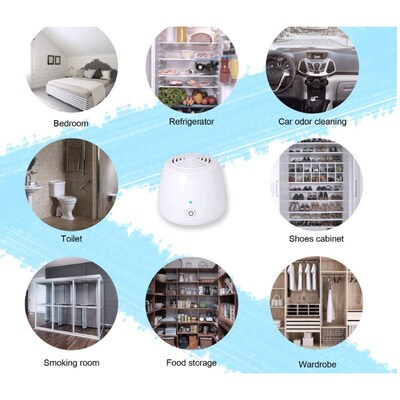 Ionic Ozone Generator USB Portable Air Purifier Remove Cigar