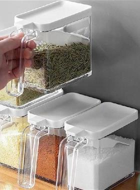 Clear Seasoning Jar with Push-on Top Recess Cover and