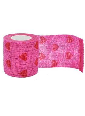 1/6/10 Pcs  Red love heart  Printed Medical Self Adhesive El