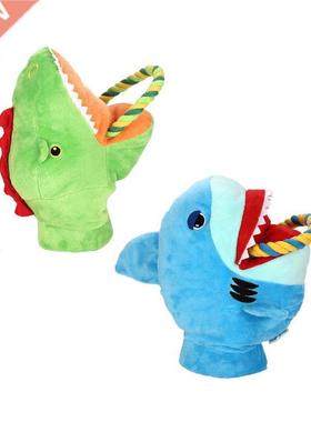 Funny Shark Crocodile Shaped Pet Dog Toy Puppy Chewing Plush