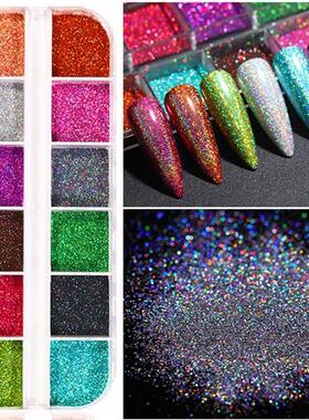 Hot Sale iridescent Nail Powders iridescent Shiny Nail Glitt