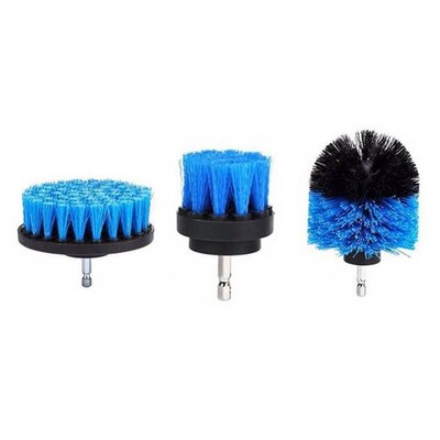 3 Pcs Power Scrub Brush Drill Brush 适用于 Bathroom Shower T