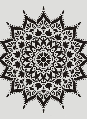 4pcs Flower Stencil Wall Painting DIY Drawing Template for F