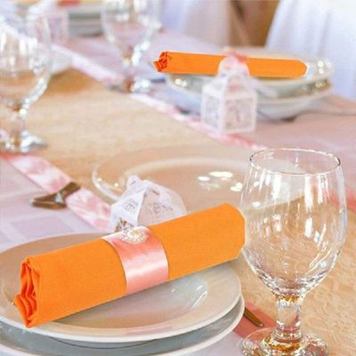 48x48cm 19Colors Square Solid Table Cloth Napkins Polyester