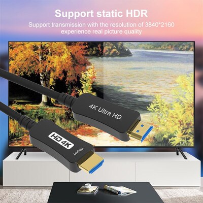 AOC Active Optical Fiber HDMI-compatible 2.0 Cable 4K 60Hz 1