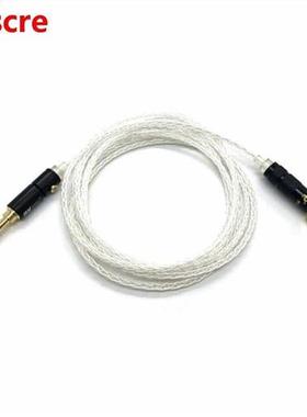 8 Cores Silver Plated 3.5mm to 3.5mm Upgrade Cable for Phili