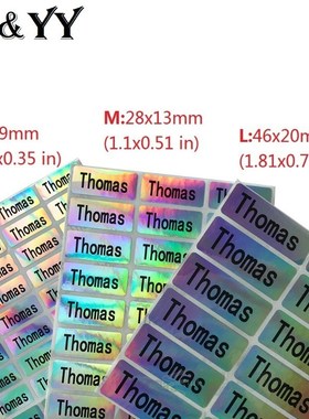 Colorful Changeable Name Sticker CustomWaterproof Personali