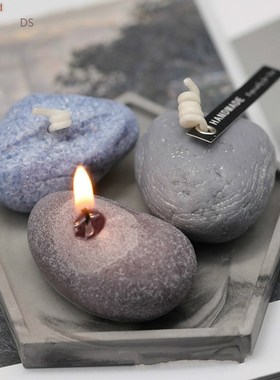 3d Silicone Stone Candle Mold Simulation Korean Pebble Silic