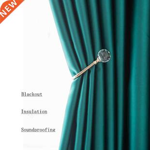 New Thick Full Blackout Window Curtains Soundproof Nordic Mi