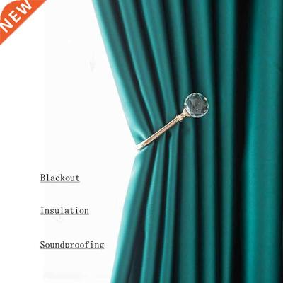 New Thick Full Blackout Window Curtains Soundproof Nordic Mi