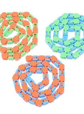 1pc Multicolor Wacky Tracks Snap and Click Fidget Toys Kids